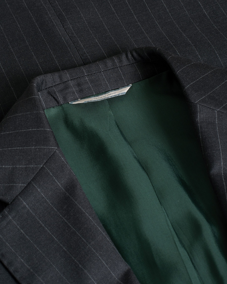 Rose & Born Pinstripe Wool Suit Grey 46