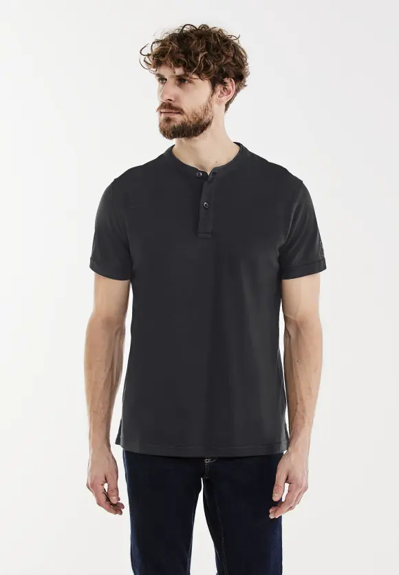 Henleyshirt - faded black