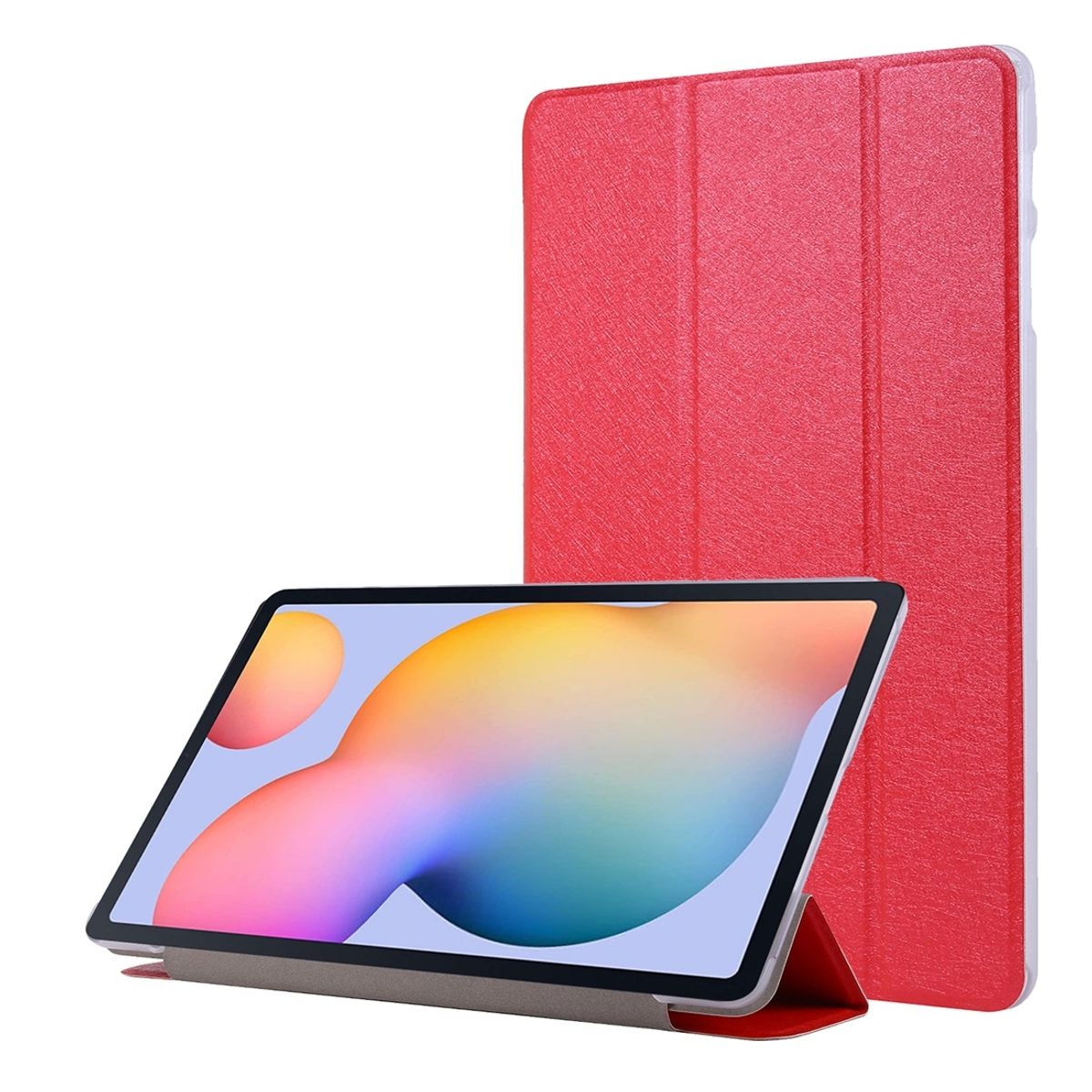 Schutz Tablet Hülle für Samsung Galaxy Tab S7 Case Cover Klapp Tasche Etuis Rot
