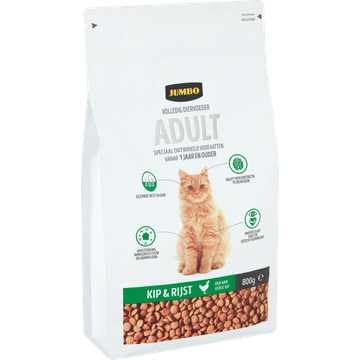 Jumbo Volledig Diervoeder Adult Kip & Rijst 800 g