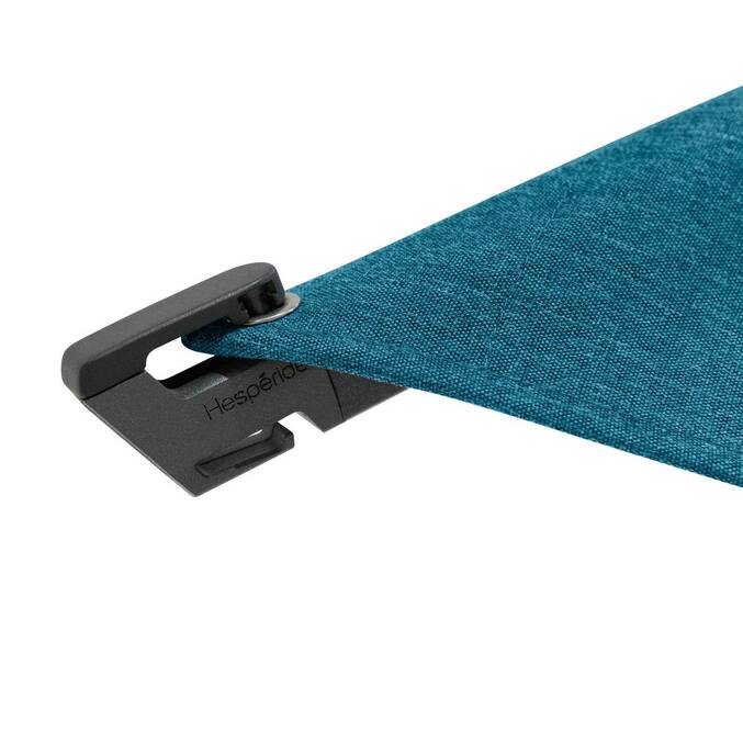 Parasol déporté rectangulaire inclinable MELHIA Bleu canard / Graphite