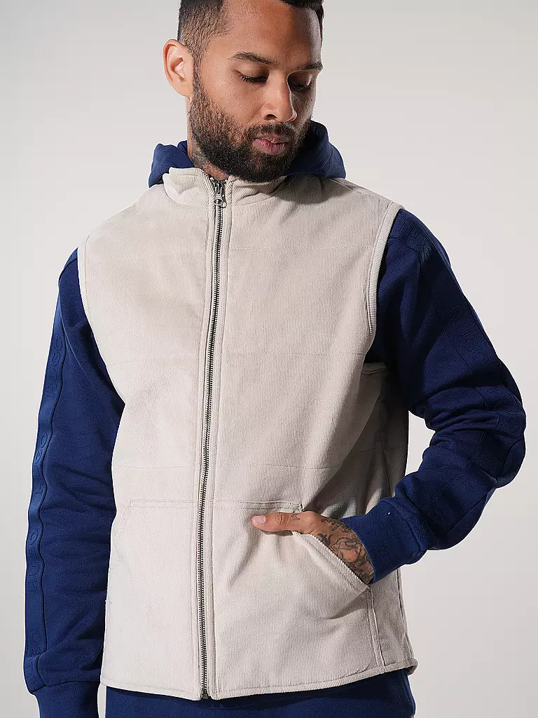 KNOWLEDGE COTTON APPAREL Gilet RAILS  beige