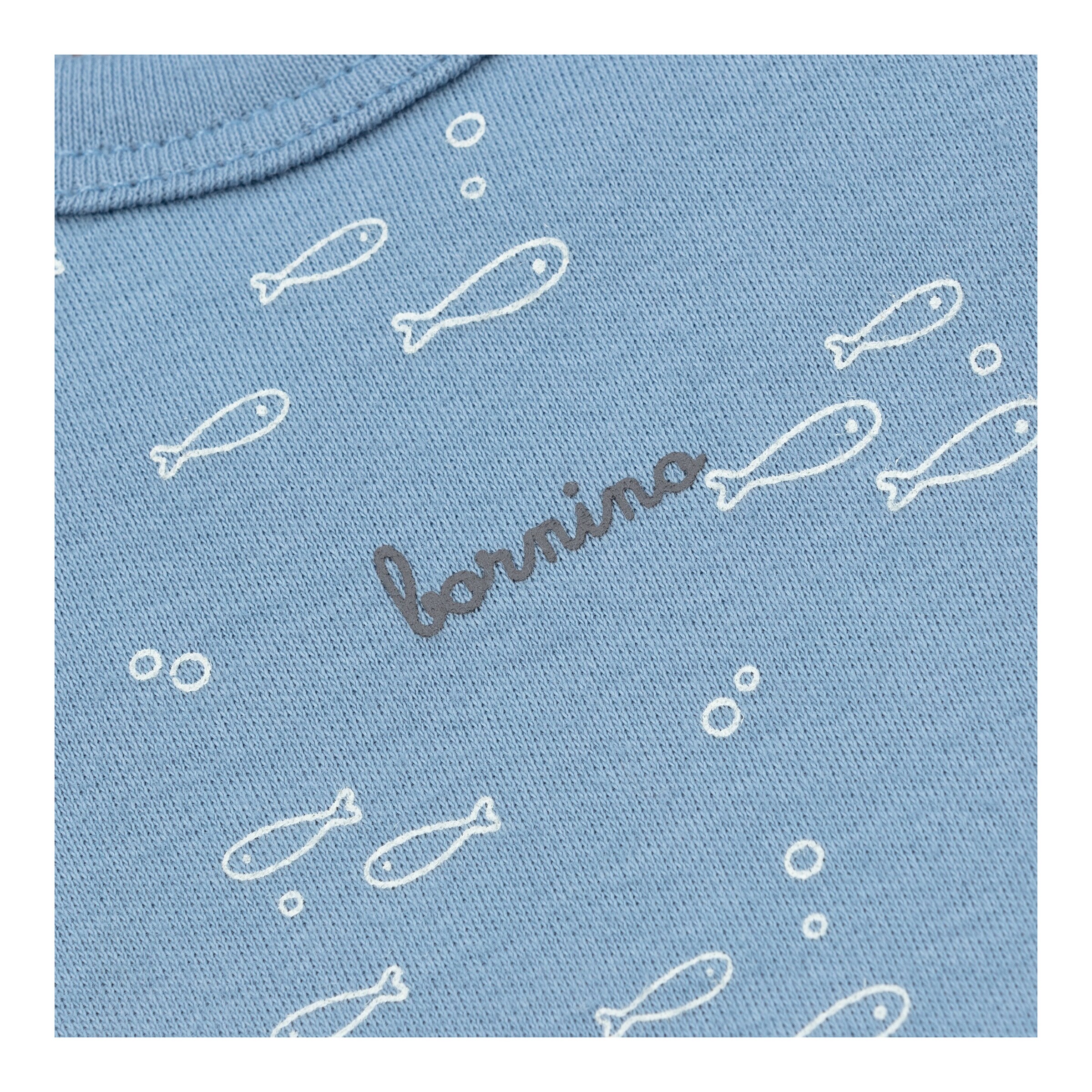 Bornino - Lieblinge 3er-Pack Bodys kurzarm Ocean natur/blau/grau