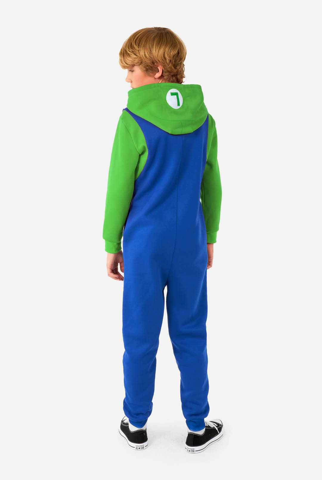 OppoSuits onesie Luigi blauw/groen