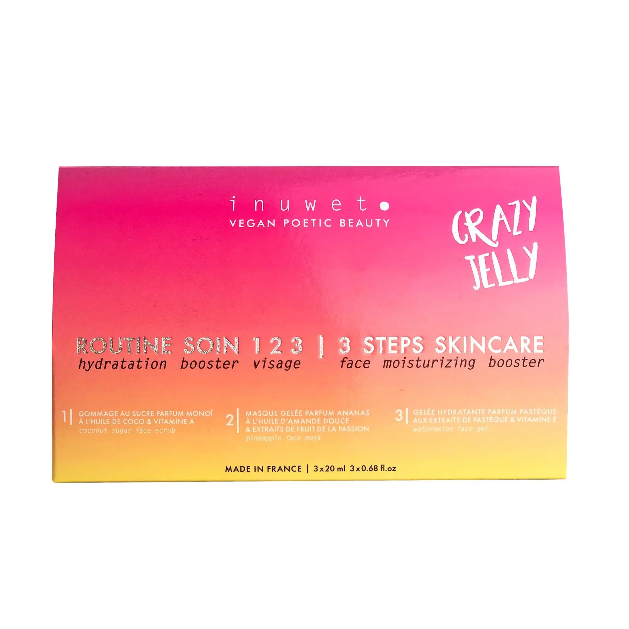 Inuwet - CRAZY JELLY Kit voyage routine visage hydratation 1.2.3- Coffrets de Noël