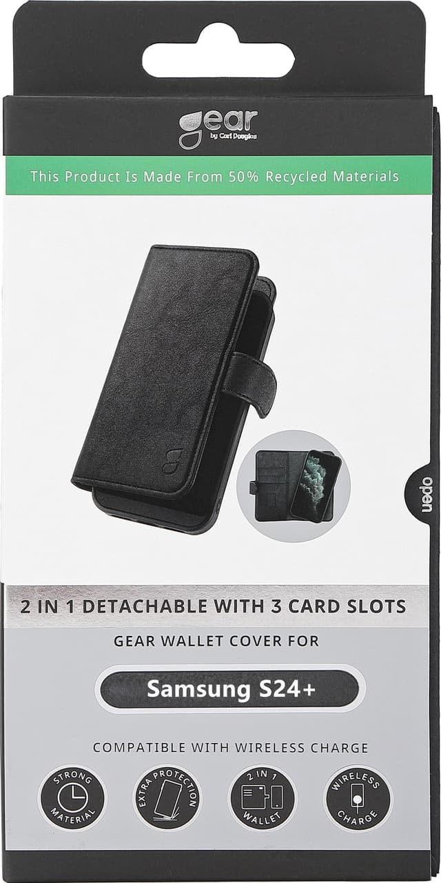 Gear 2i1 Samsung Galaxy S24 Plus pungetui (sort)