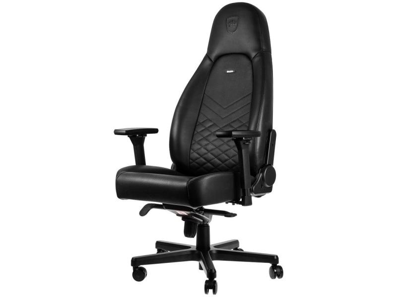 noblechairs Gaming-Stuhl ICON Schwarz Kunstleder-Computersessel