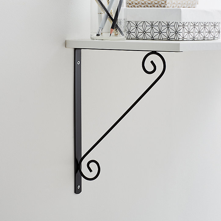 Équerre arabesque 250X300 Noire Antik Form