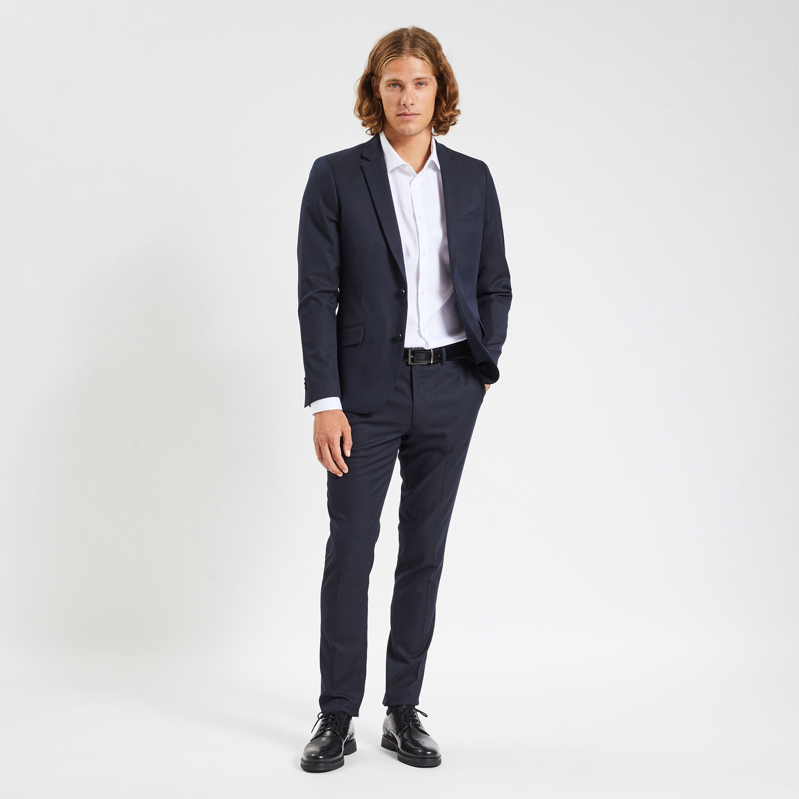 Veste de costume slim Bleu foncé