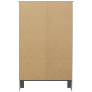 WOOOD meidenkast Eva mist grijs grenenhout 150 x 93 x 40 cm