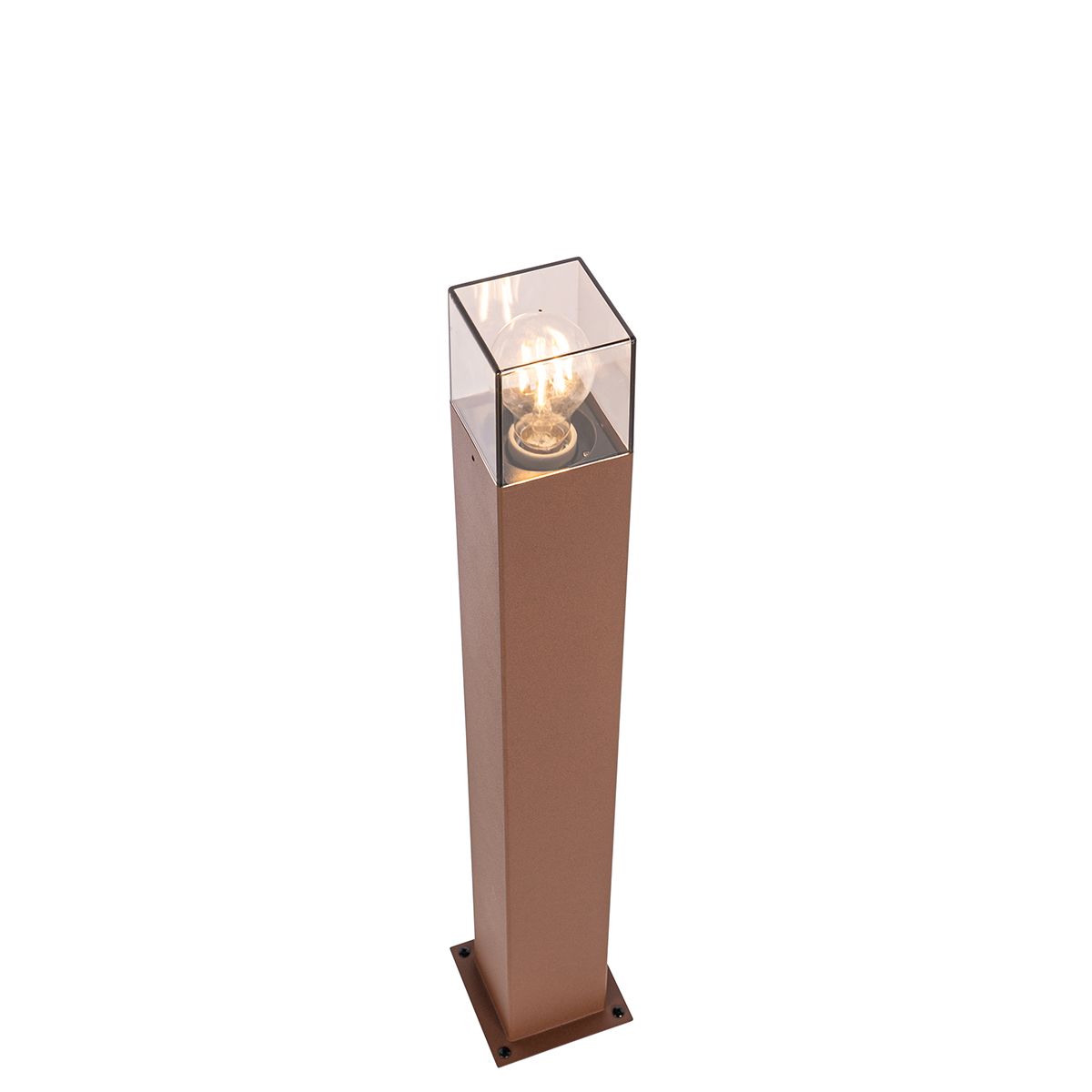 Buitenlamp 70 cm roestbruin met grondpin en kabelmof - Denmark