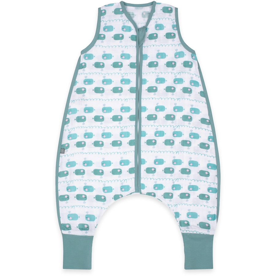 emma & noah Schlafsack Wal Blau TOG 0.5 mit Füßen