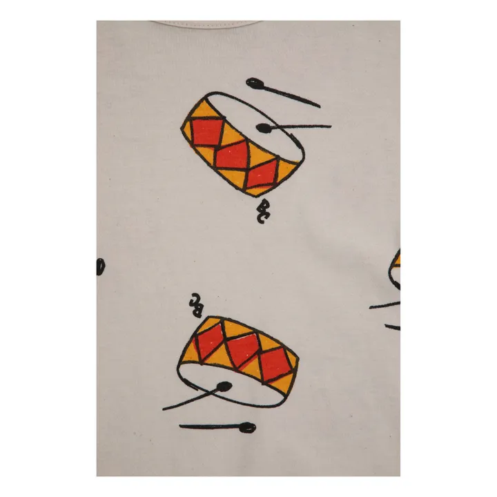 Bobo Choses T-Shirt Coton Bio Tambours | Gris