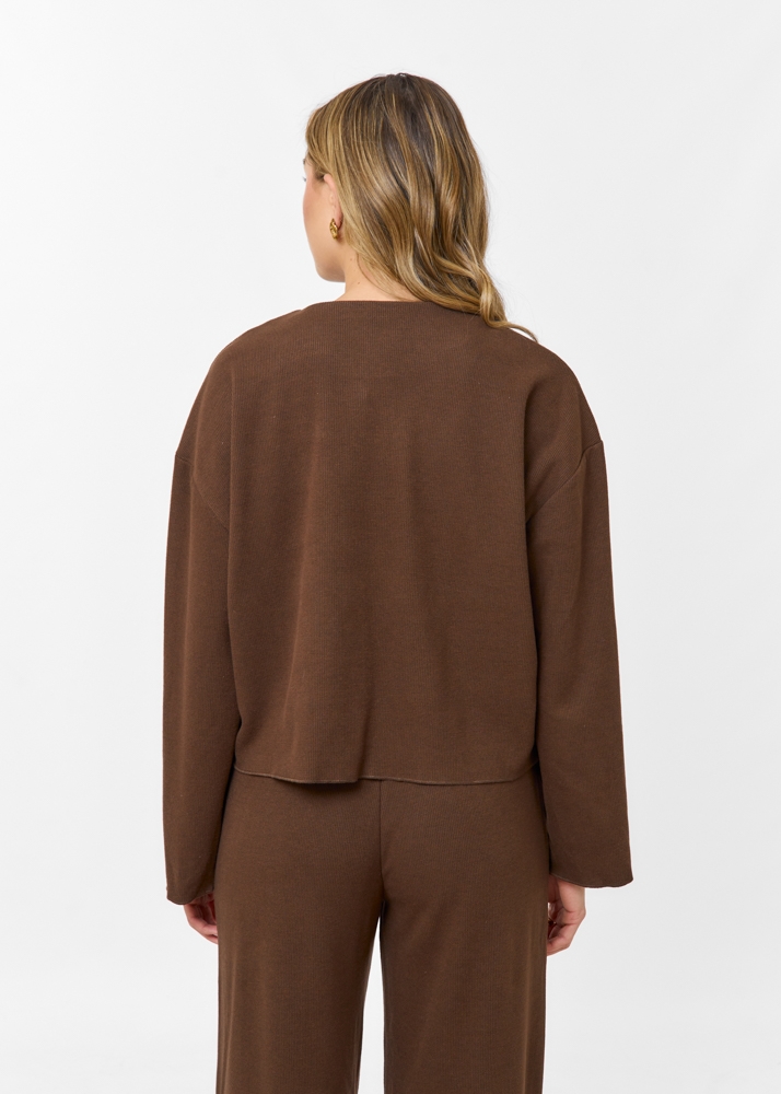 Lois top choco bruin