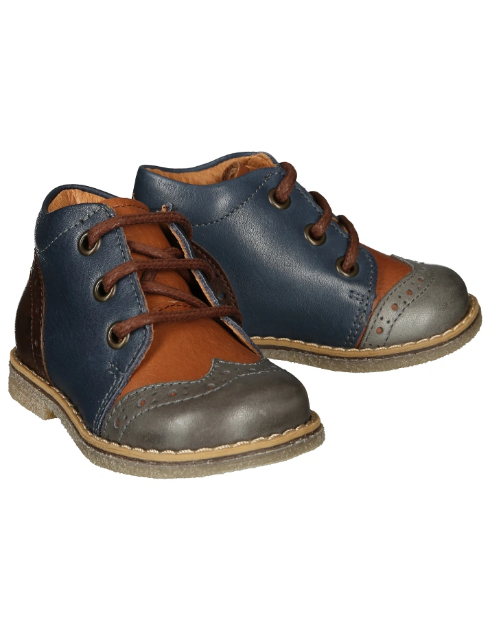 Schnür-Halbschuhe VESEO MULTI in dunkelblau/grau