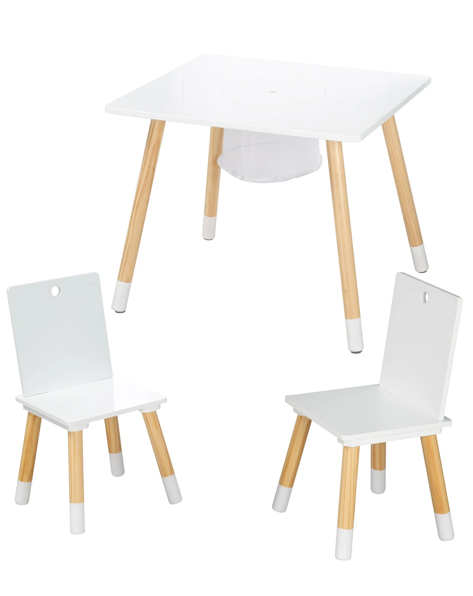 Kindersitzgruppe Holz (Farbe: weiß)