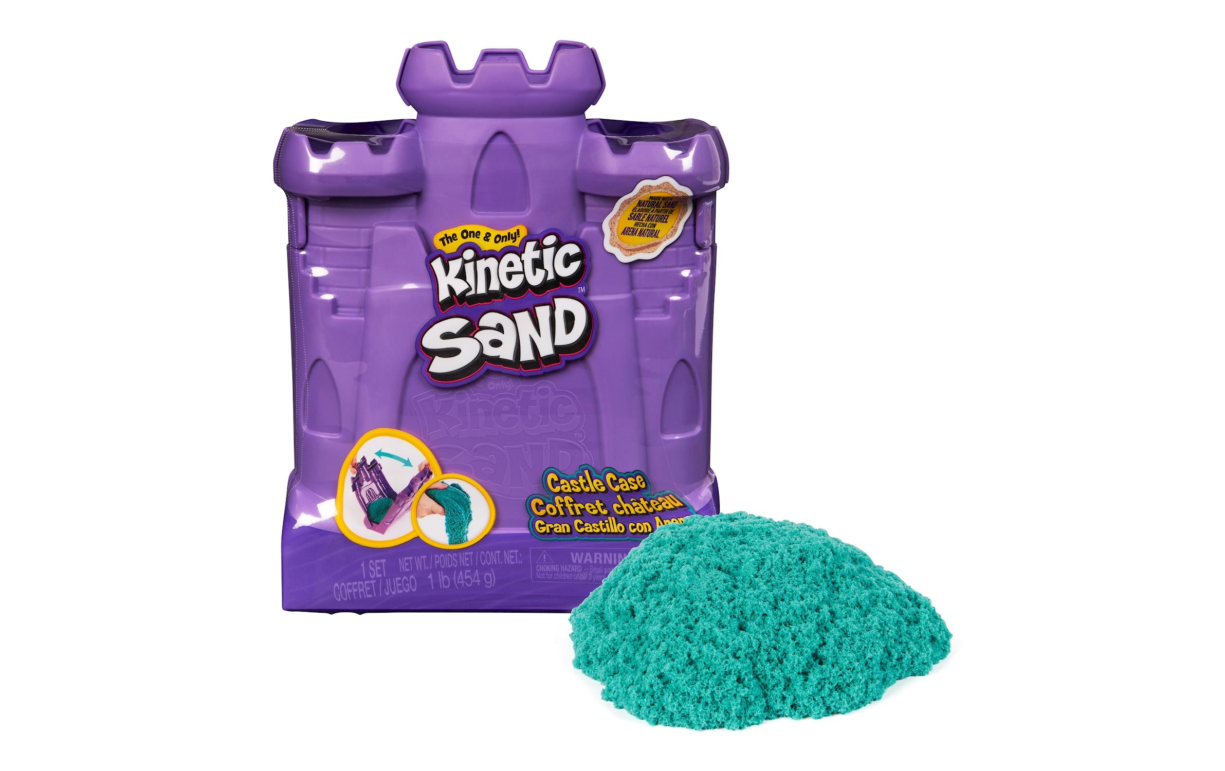 Kinetic Sand Burgenkoffer 454 gBauen, Formen und Kneten
