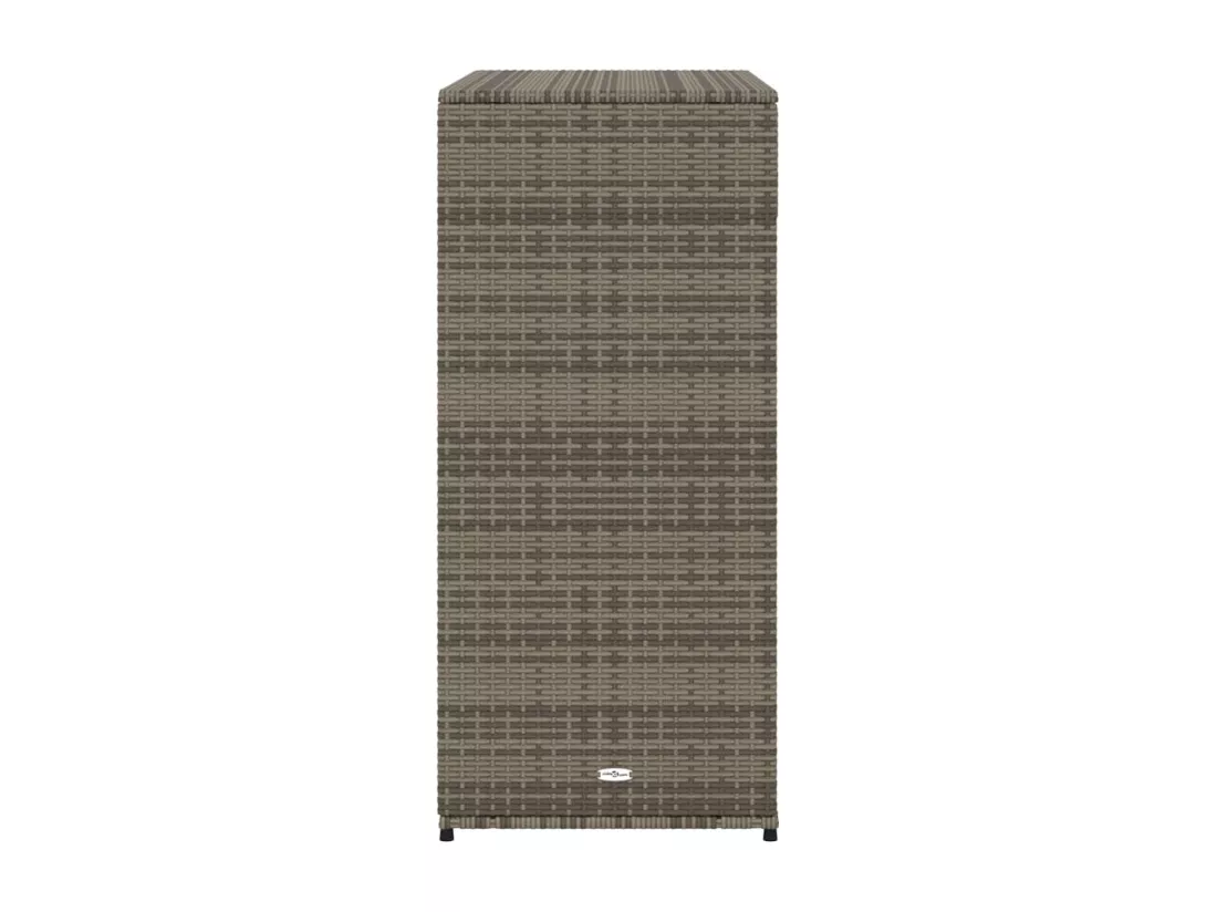 Armoire de rangement de jardin gris 105x55x113cm résine tressée