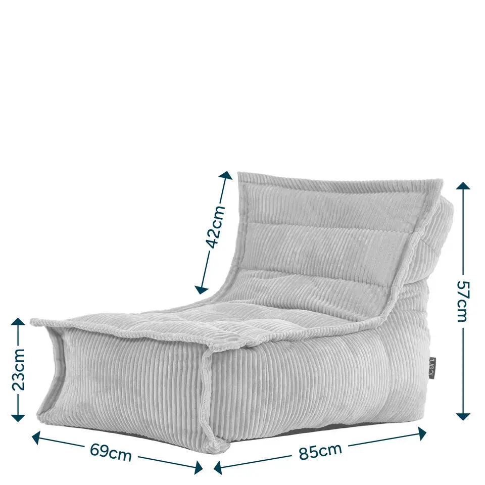 icon - Dolce Kinderzitzak Stoel - Ribfluweel Fauteuil - Oud roze