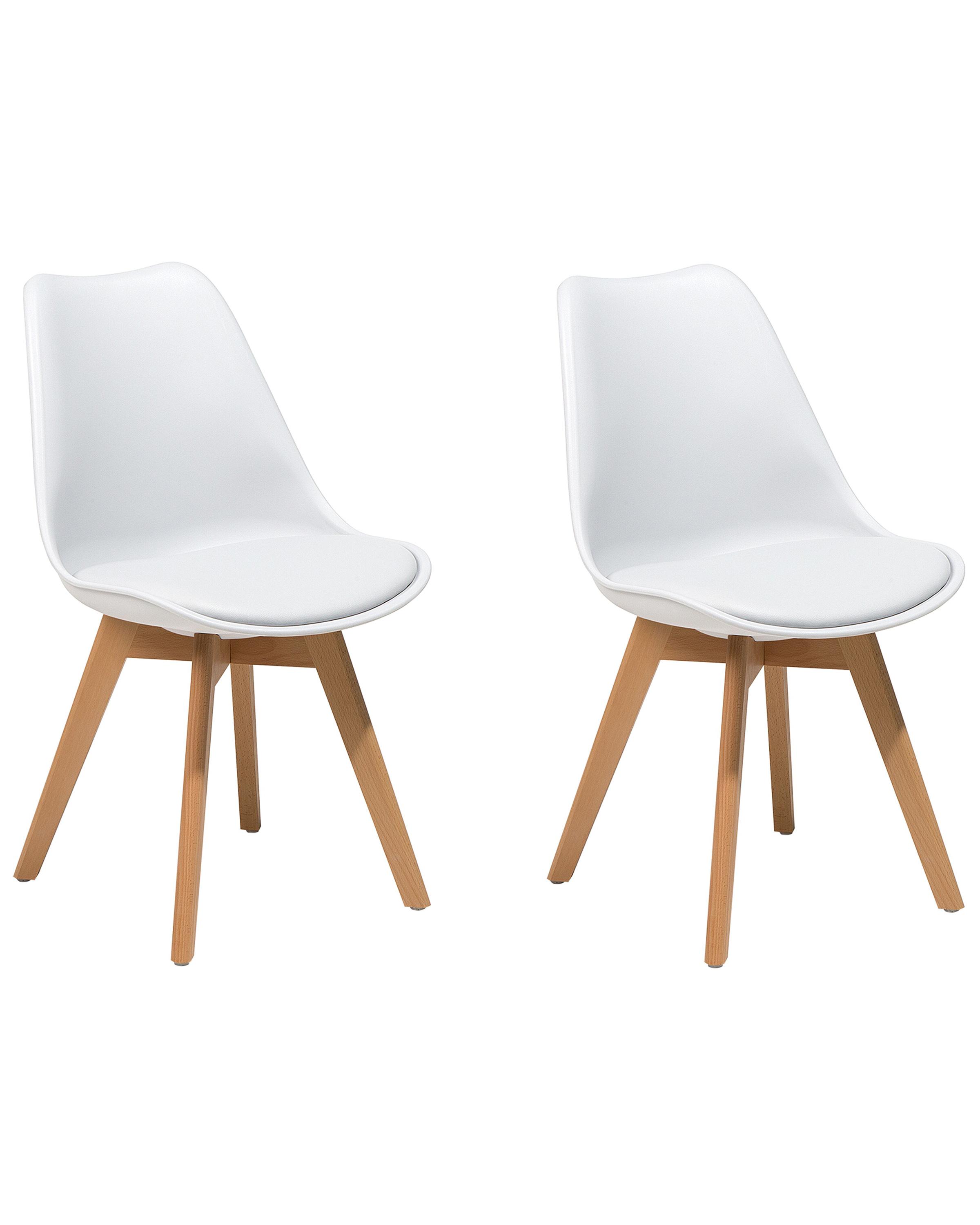 Set van 2 eetkamerstoelen DAKOTA II Wit