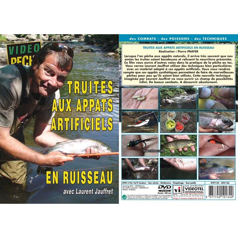 Dvd - Truites Aux Appats Artificiels En Ruisseau Avec Laurent Jauffret