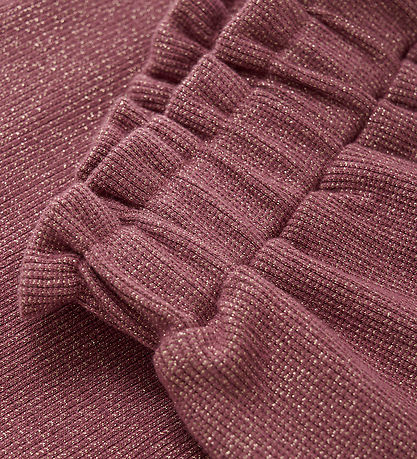 Minymo Bukser - Rib - Glitter - Deco Rose