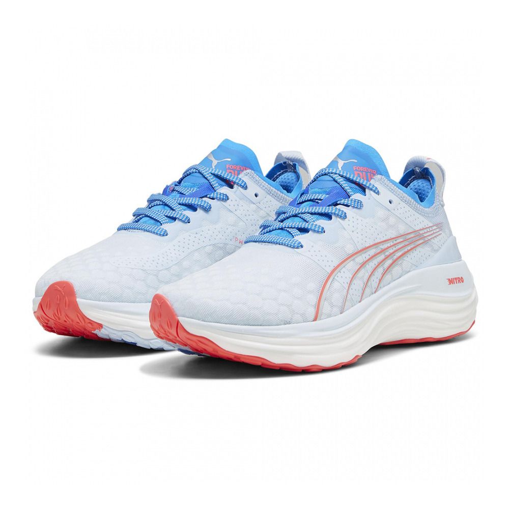 Puma FOREVERRUN NITRO - Chaussures running Femme icy blue/ultra blue/fire orchid