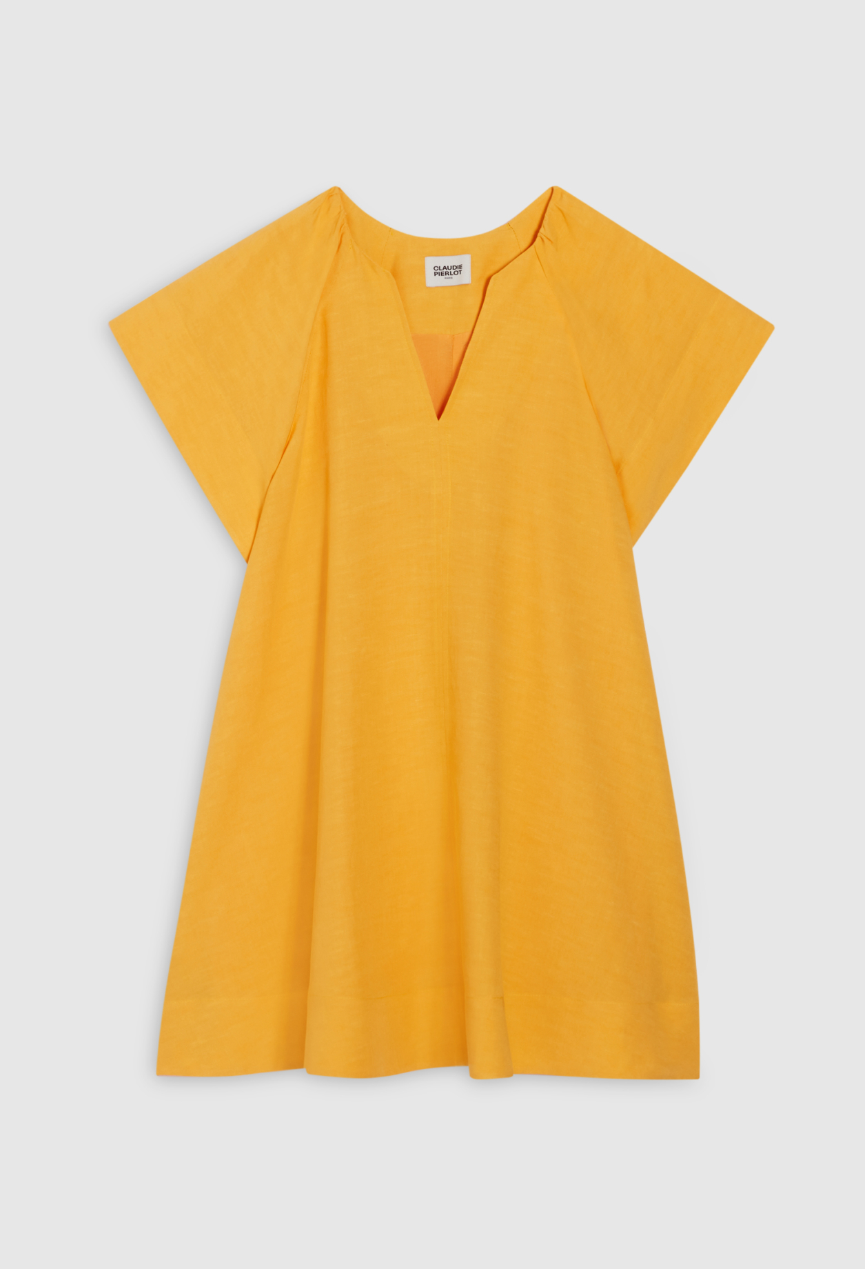 Robe courte jaune