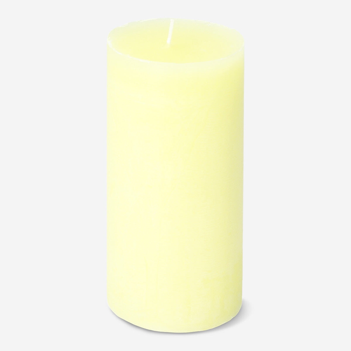 Rustikt gult bloklys - 12 cm