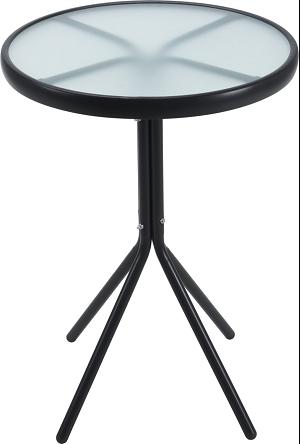 TABLE VERRE RONDE BISTROT D.50CM