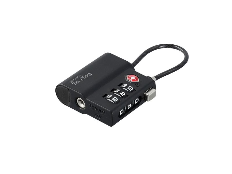 4smarts Standort-Finder SkyTag TSA Lock Schwarz Standort-Finder