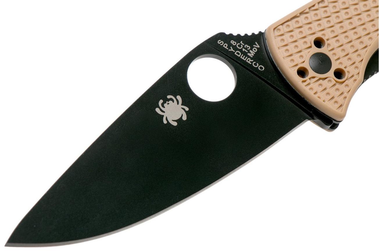 Spyderco Tenacious Lightweight Tan Black C122PTNBK FRN zakmes