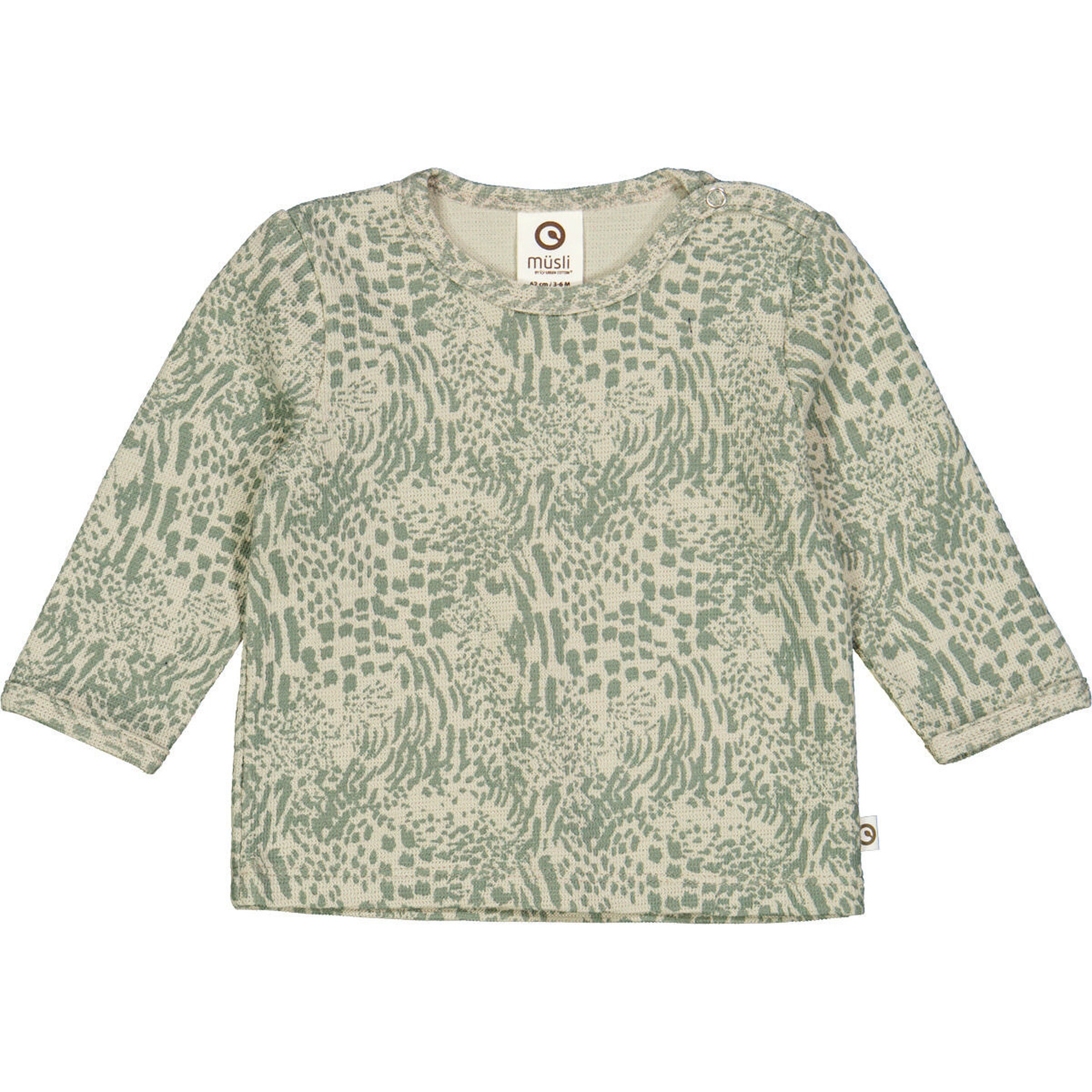 Müsli Babylangarmshirt Soft green/ Poetry green