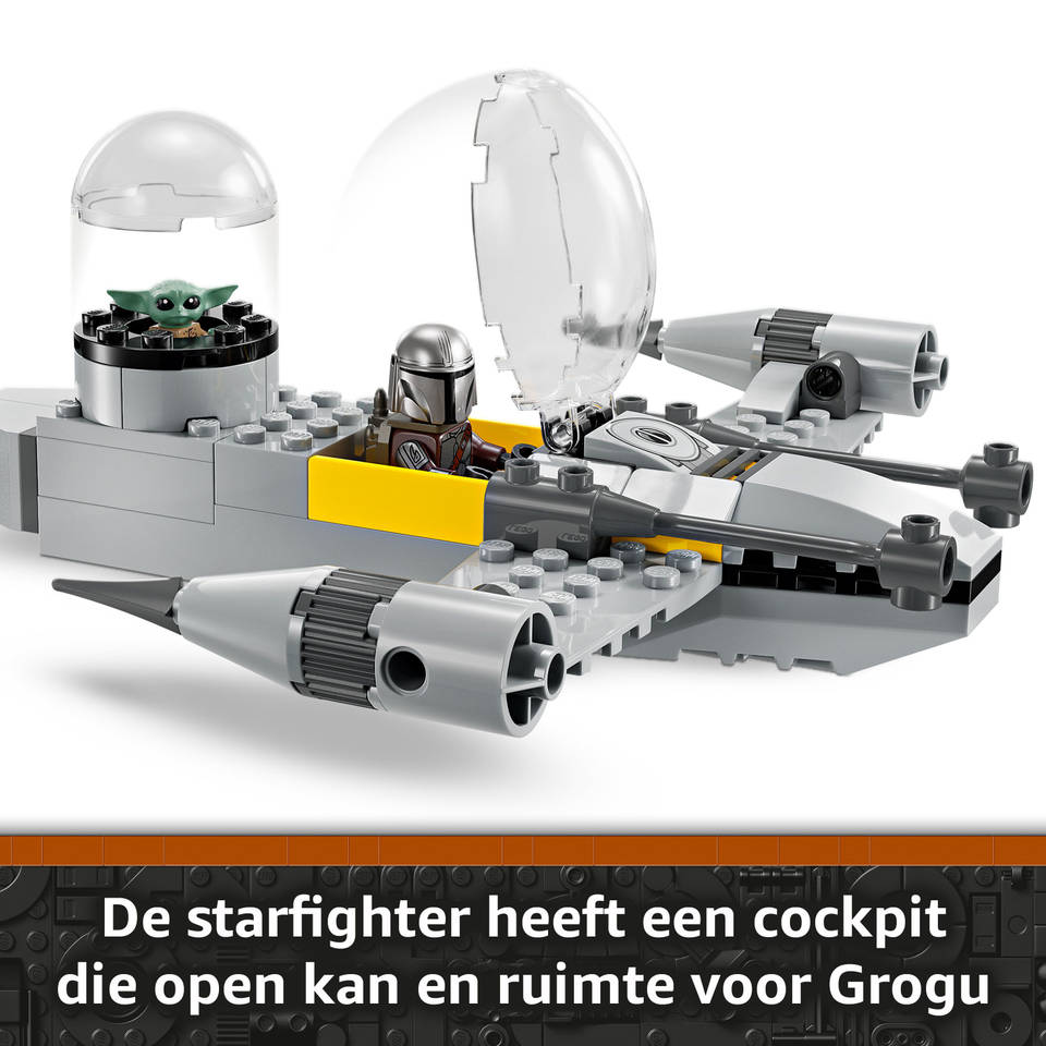 LEGO Star Wars Mando en Grogu's N-1 Starfighter 75410