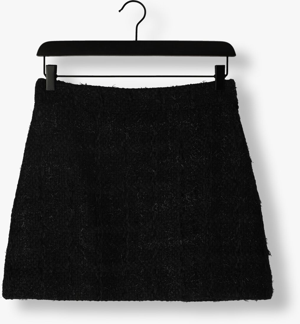 zwarte aaiko minirok lela tweed pes 537 skirts