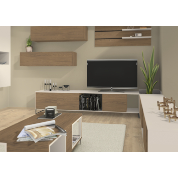 Meubelpaneel bruin eiken ABS 120x40 cm 18 mm