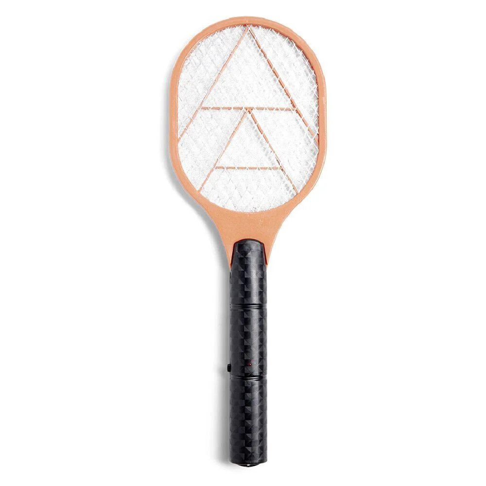 Raquette électrique attrape insectes à piles plastique orange