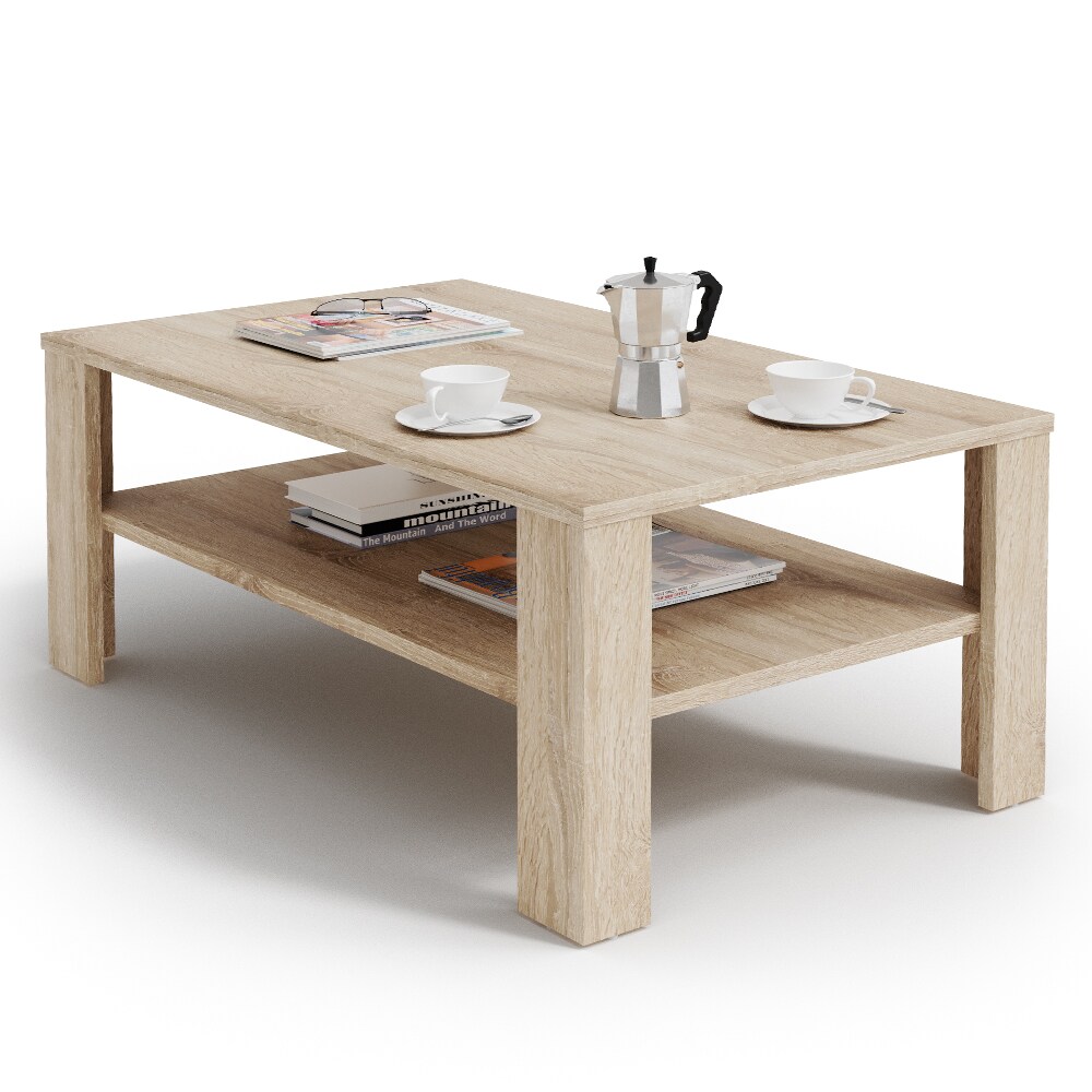 VICCO Couchtisch Sonoma Eiche Wohnzimmertisch Beistelltisch Holztisch