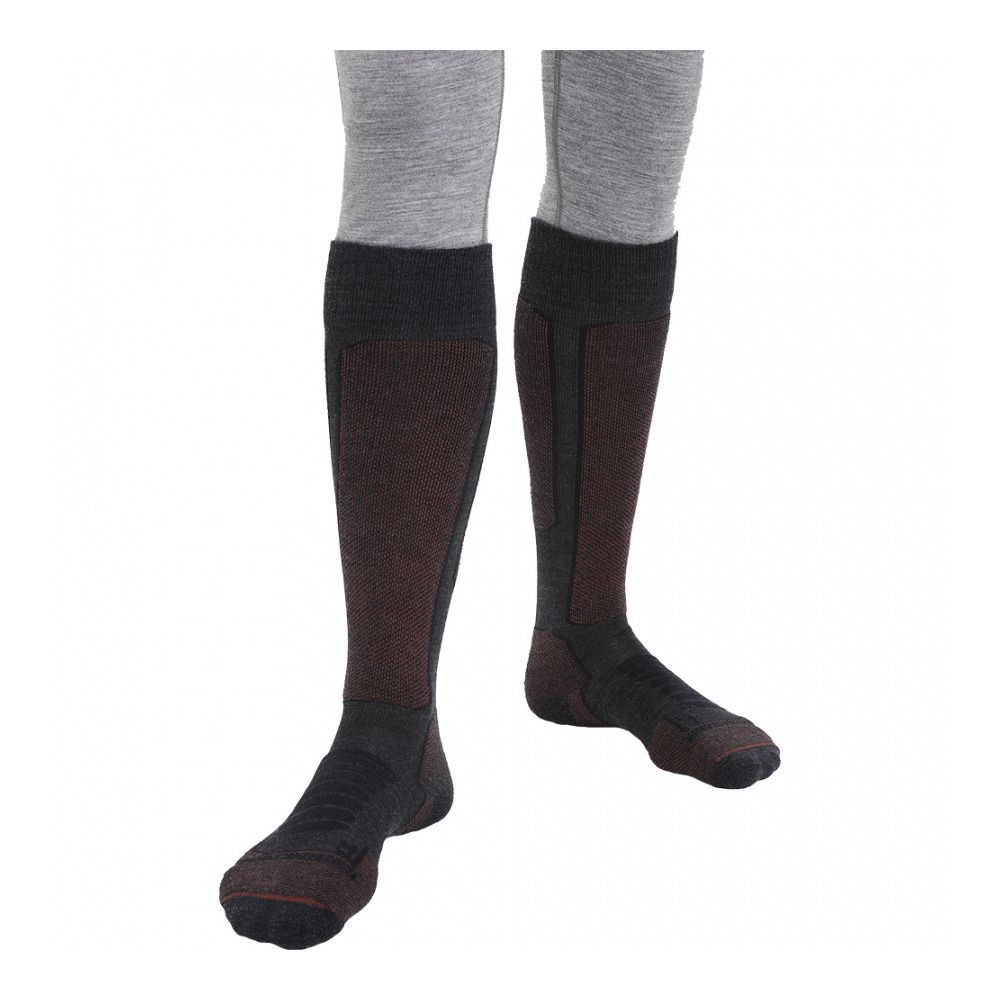 Icebreaker SKI+ - Chaussettes Homme jet hthr/espresso/black