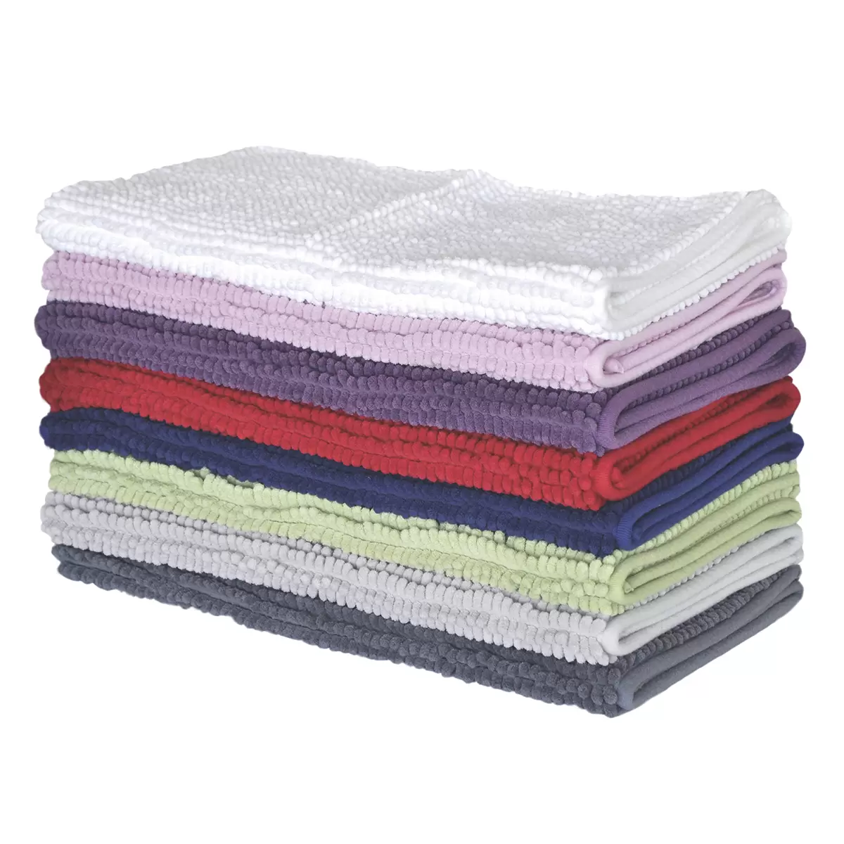 Badteppich Chenille Simple weiss