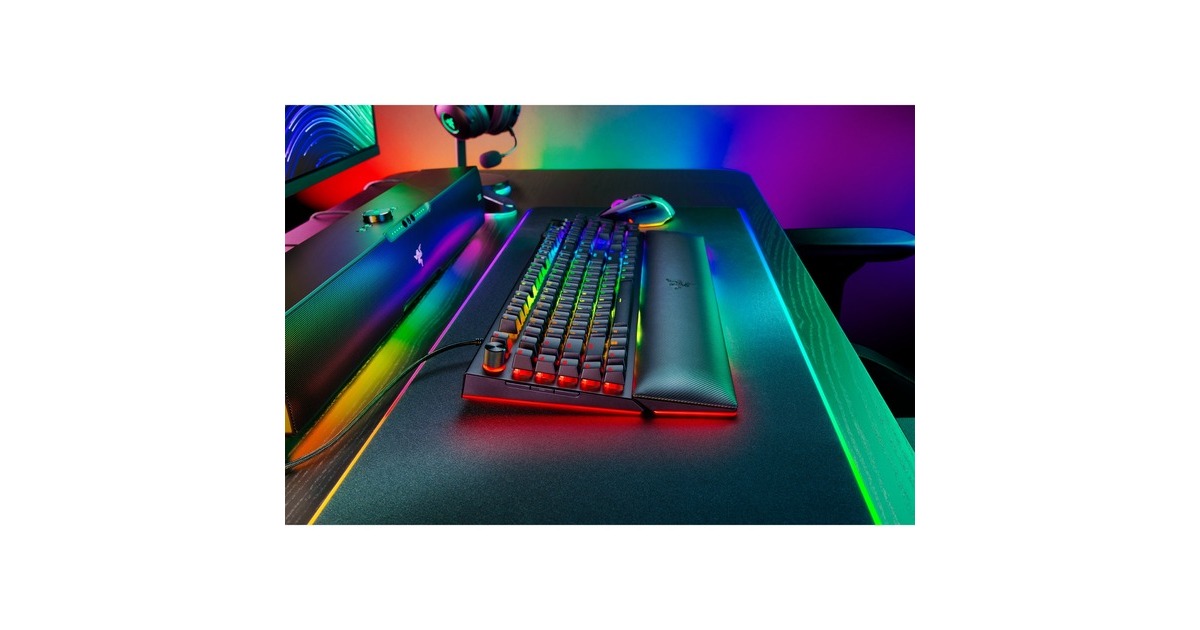 RazerBlackWidow V4 Pro, gaming toetsenbord  (Zwart, US lay-out, Razer Green, RGB leds, Doubleshot ABS)