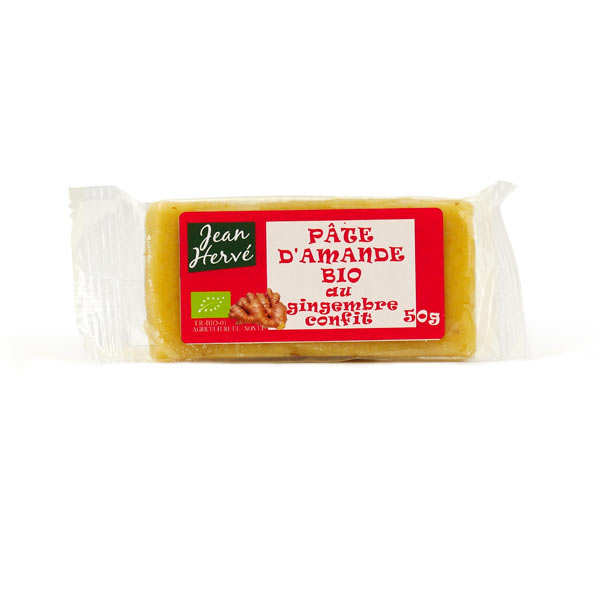 Pâte d'amande au gingembre confit - bio