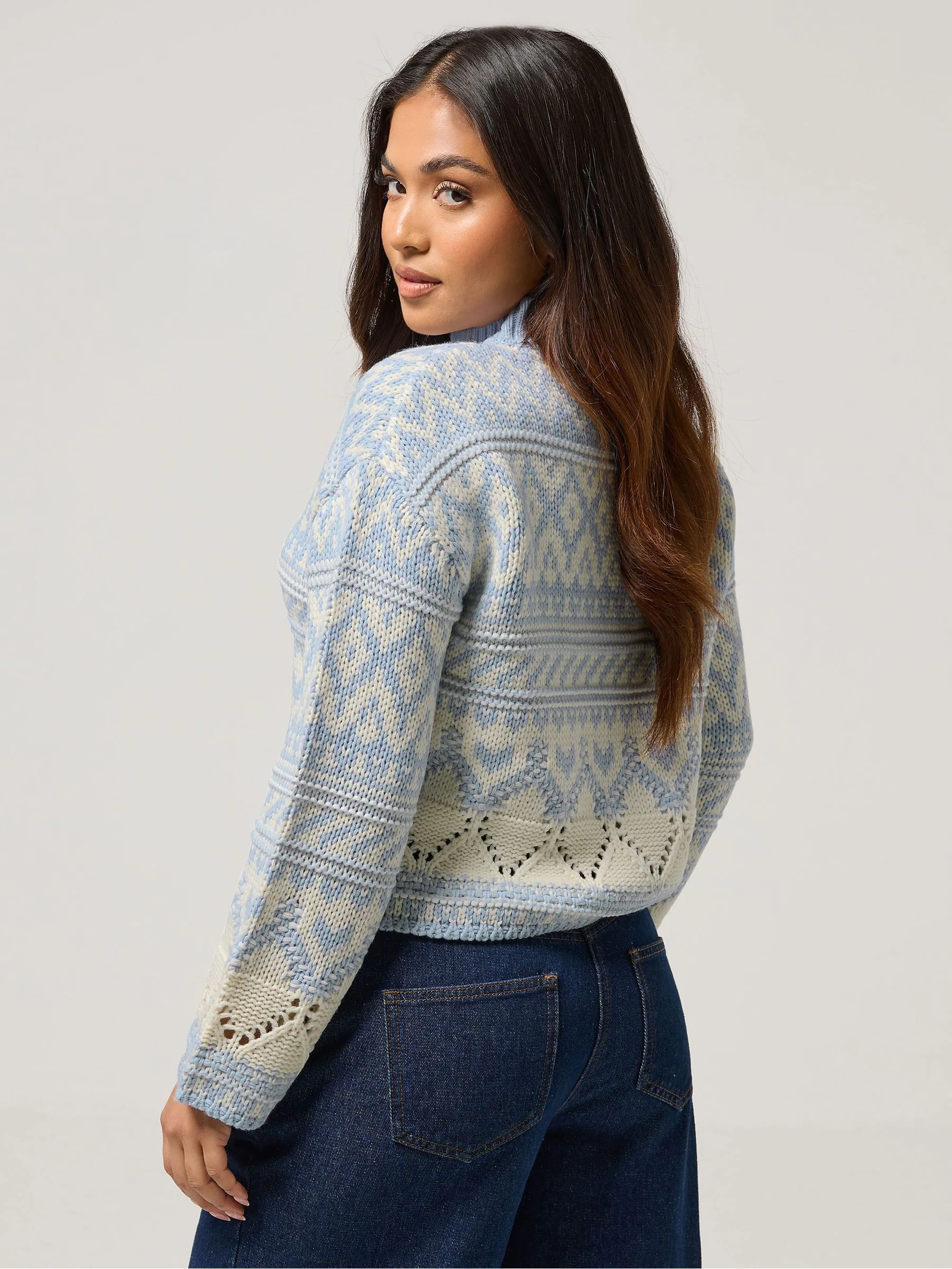 PixieGirl - Tenger - Trui met fairisle