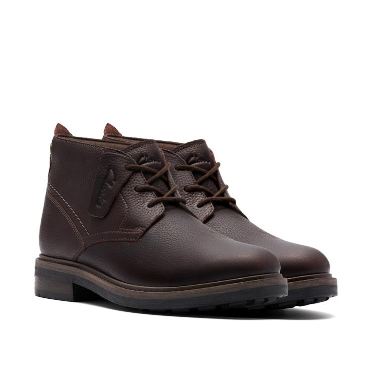 Clarks Newford Mid Wp brown wlined lea