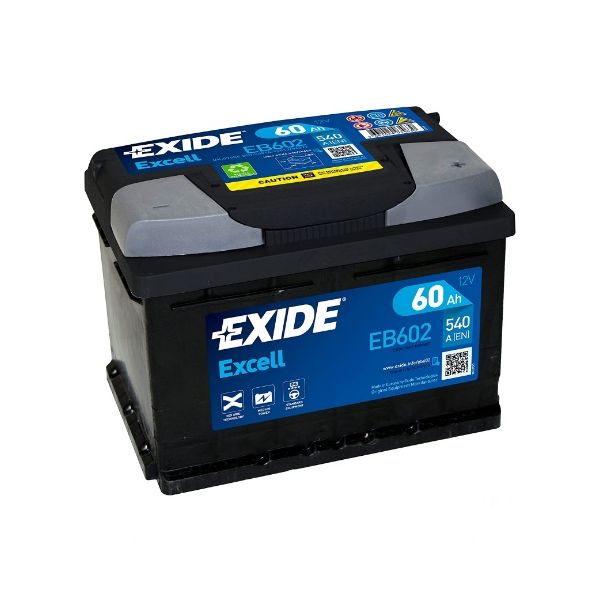 Exide Bateria Excell 60ah 530en Lb2 d. Eb602
