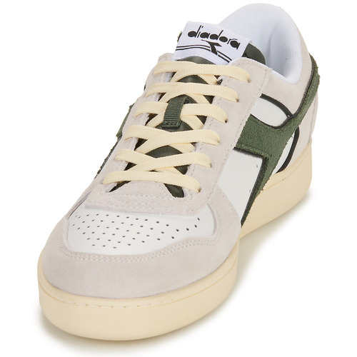 Diadora - MAGIC BASKET LOW SUEDE - Blanc / Vert