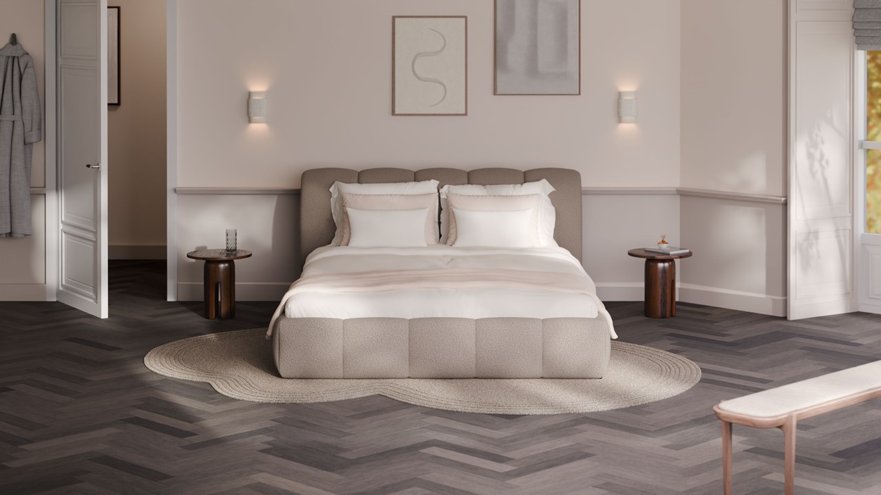 Bed Dune - Bold bouclé beige