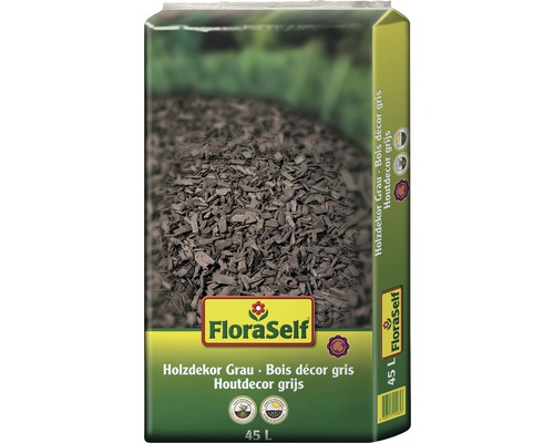 Houtdecor 10-40mm FloraSelf grijs 45 L
