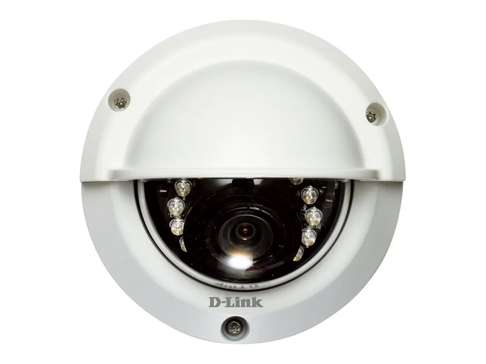 D-Link DCS-6315 - Netværksovervågningskamera - kuppel - udendørs - vejrbestandig - farve (Dag/nat) - 1280 x 720 - forskellige brændvidder - audio - LAN 10/100 - MPEG-4, MJPEG, H.264 - DC 12 V / PoE