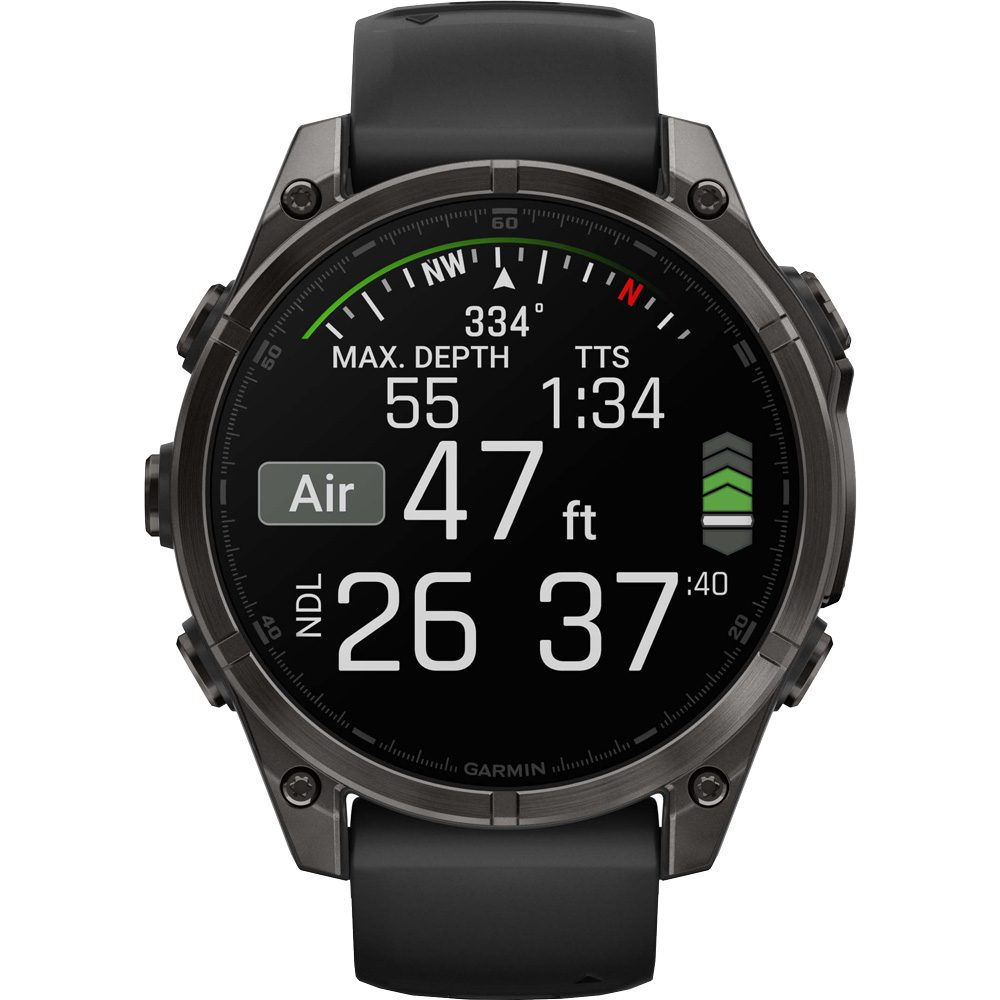 Garmin Fenix® 8 - 47mm Amoled Pulsuhr sapphire schwarz